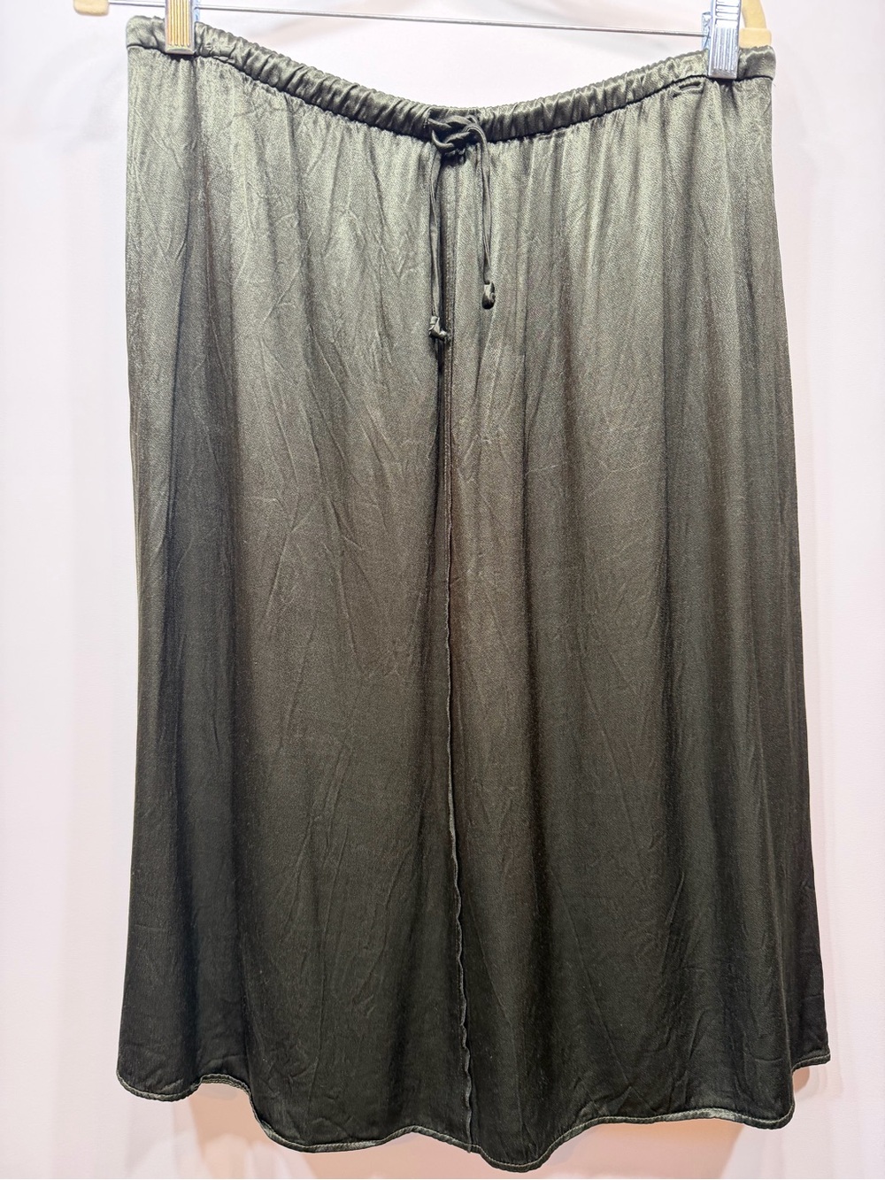 Zara Olive Green Midi Skirt XL - Picture 6 of 10